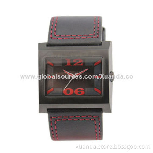 IP black 316L steel case watch, Japan quartz movement, best gift for business men
